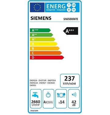 SIEMENS SN658X06TE spotřeba energie